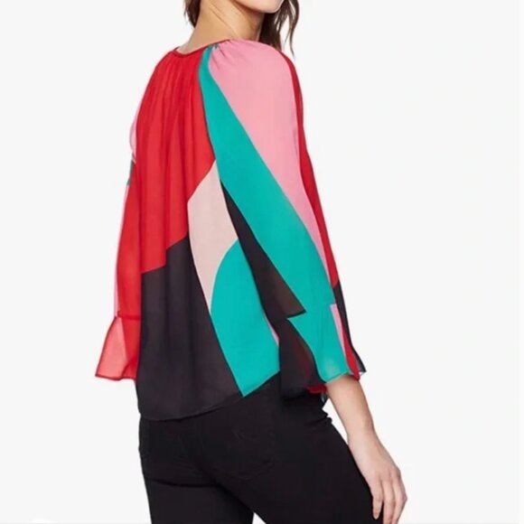 Joie Quinlynn Silk Blouse, M - Picture 4 of 8